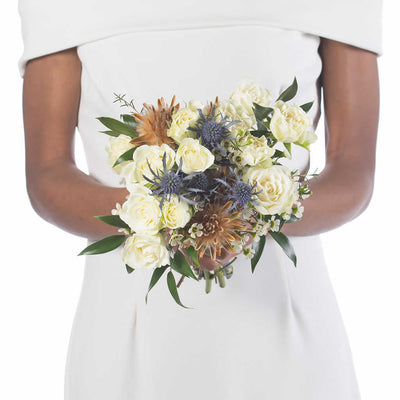 Misty Blue Bridesmaid Bouquet