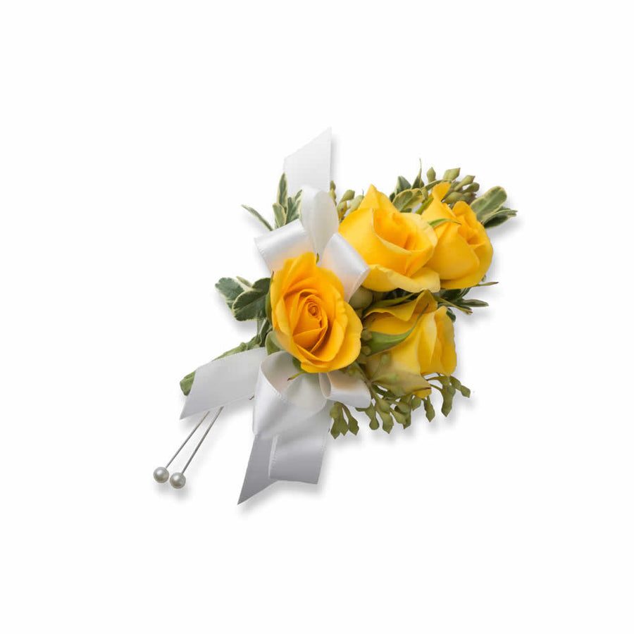 Yellow Sunburst Roses Yellow Garden Roses Yellow Callas Bridal Bouquet - Blume, designed by ...